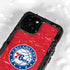 NBA Philadelphia 76ers Distressed iPhone 15 Waterproof Case